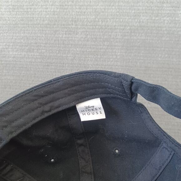 Disney Mickey Mouse Pumpkin Black Hat OS Adjustable Embroidered Parks Halloween - Picture 5 of 8